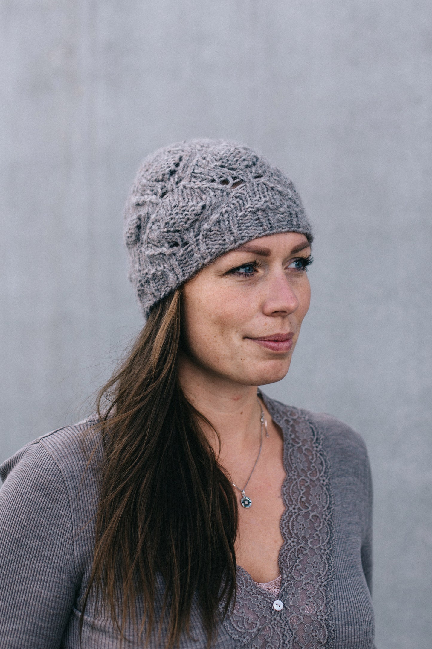 Hydrangea Hat In Snowflakes