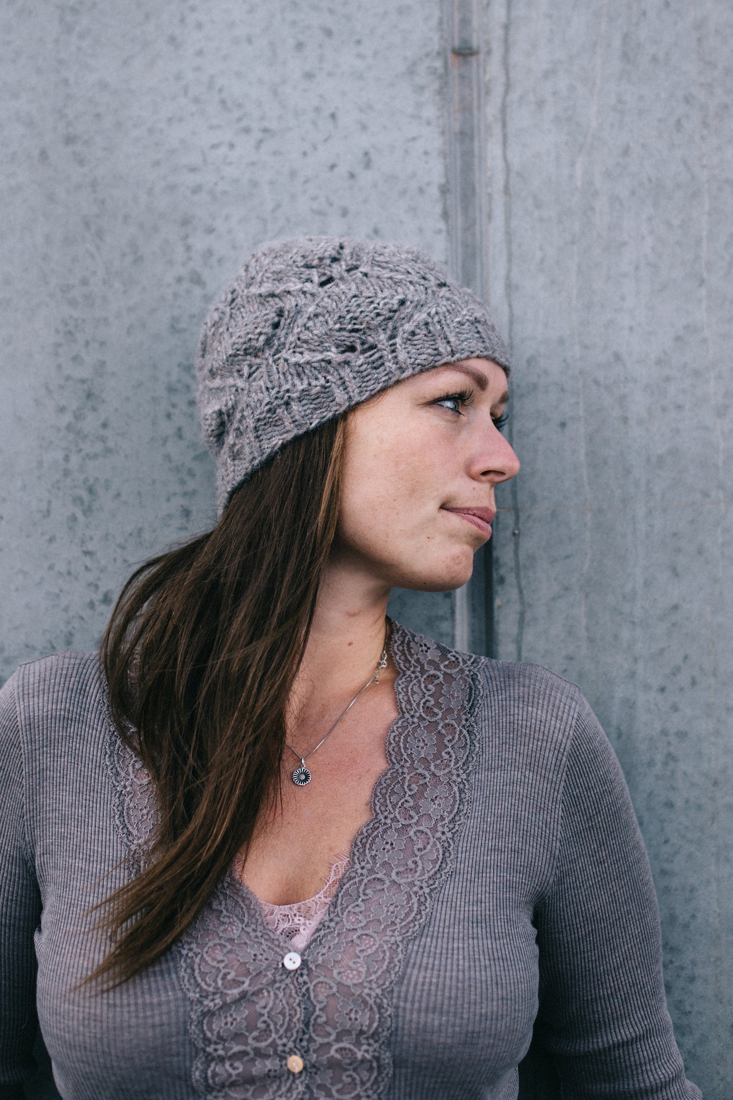 Hydrangea Hat In Snowflakes