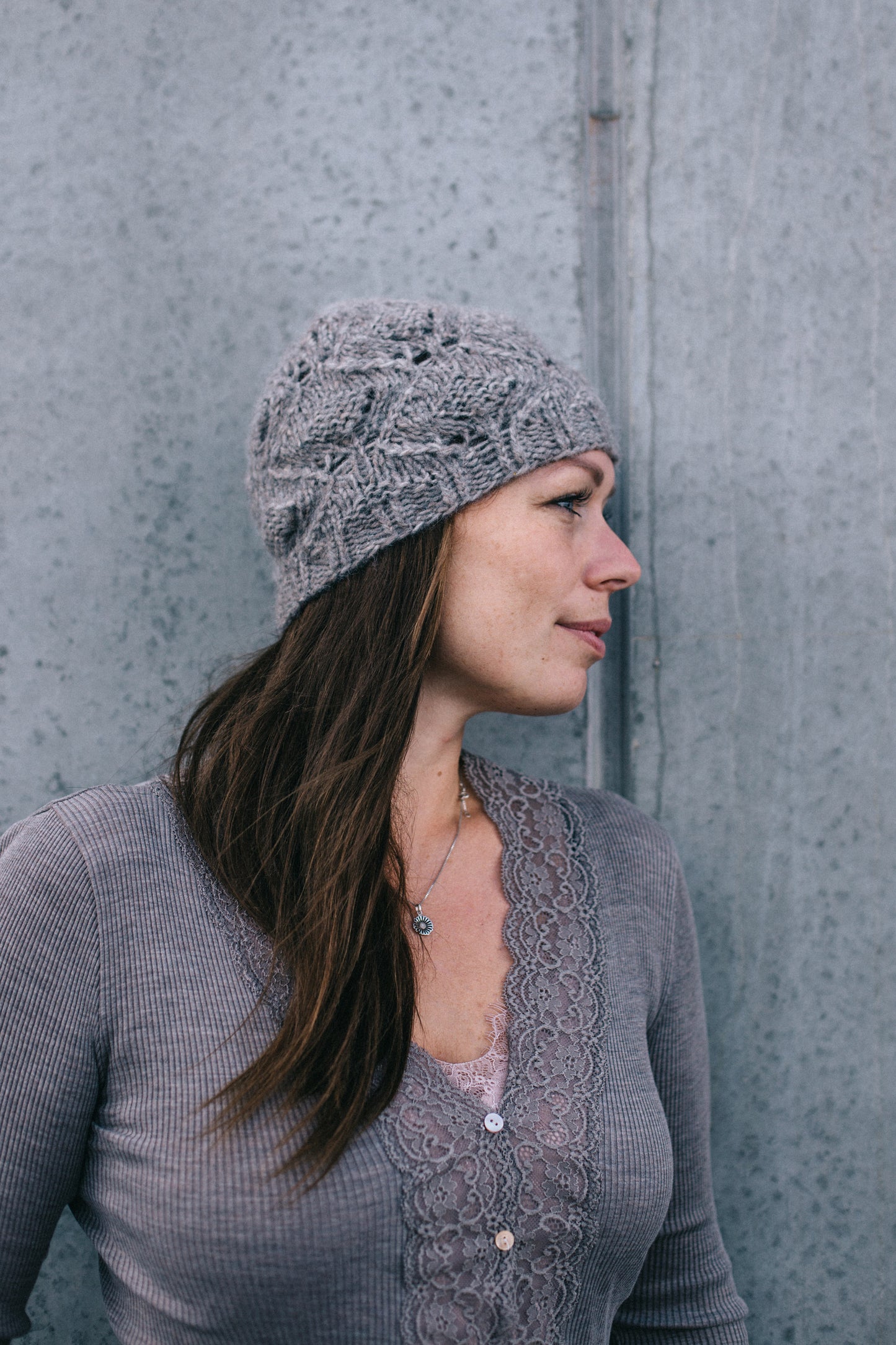 Hydrangea Hat In Snowflakes