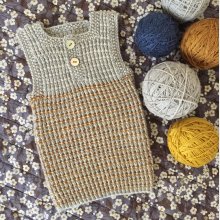 StrikkeStreger Babyvest
