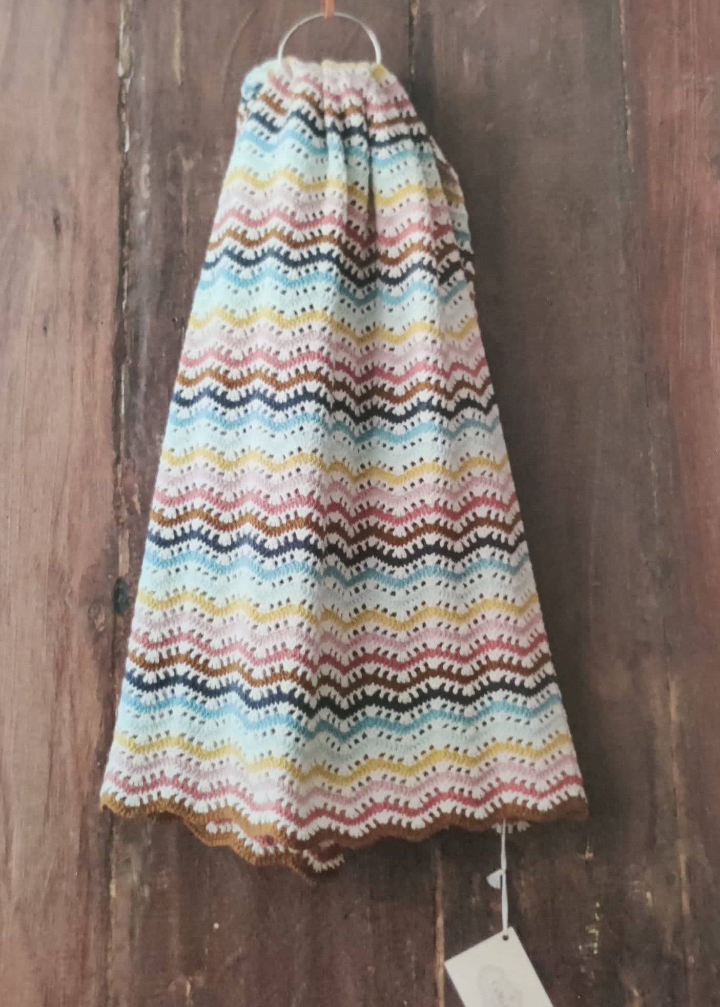 Crocheted Zigzag Baby Blanket