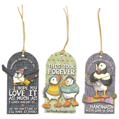 Tags with puffins - Emma Ball