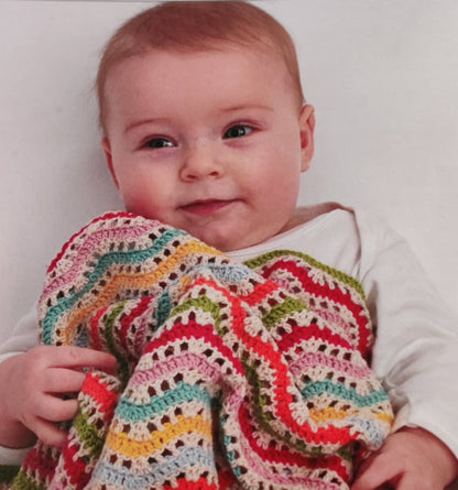 Crocheted Zigzag Baby Blanket