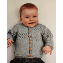 Baby cardigan with bubbles